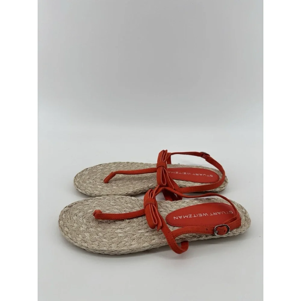 Stuart Weitzman Felicity Slingback Espadrille Sandal Sz 8 Resortwear Chic $295